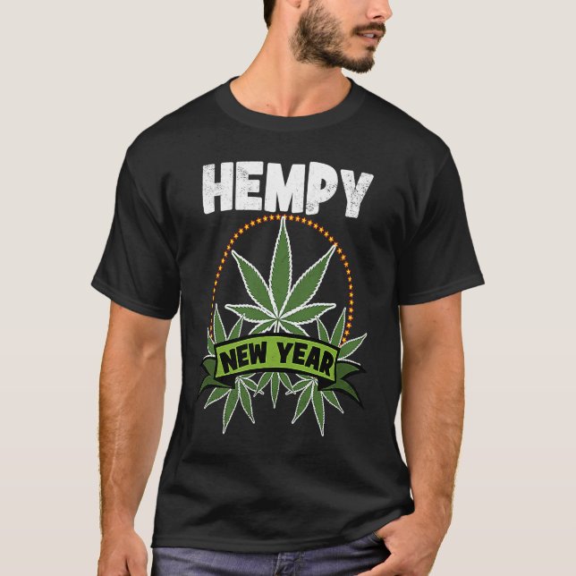 Camiseta Hempy Año Nuevo Pot Weed (Anverso)