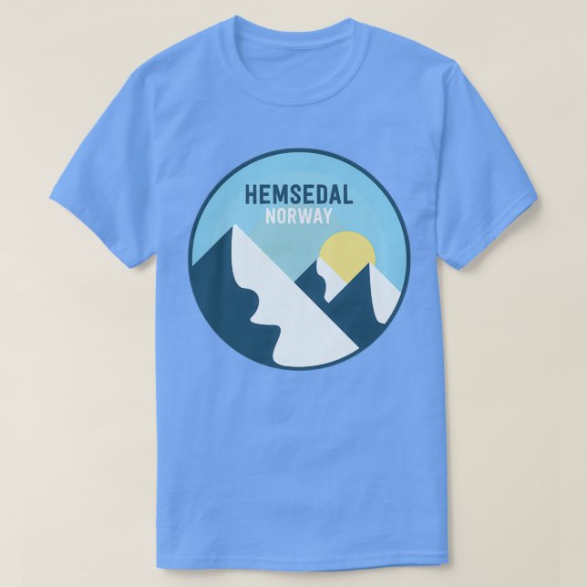 Camiseta Hemsedal Norway Mountains (Diseño del anverso)