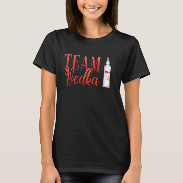 Camiseta Hen Fiesta Team Vodka Bartender Vodka (Anverso)