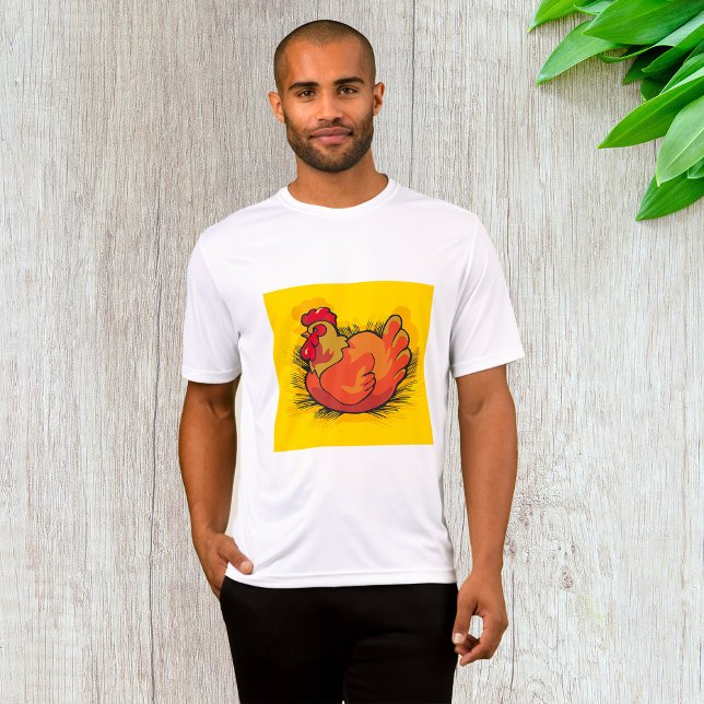 Camiseta Hen on Nest Bright Farmyard Chicken (Subido por el creador)