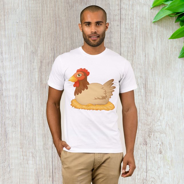 Camiseta Hen sentado en Nest Cute Farm Animal (Subido por el creador)