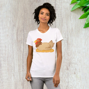 Camiseta Hen sentado en Nest Cute Farm Animal