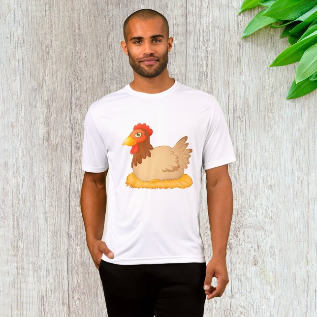 Camiseta Hen sentado en Nest Cute Farm Animal (Subido por el creador)