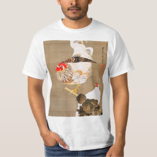 Camiseta Hen y Rooster con Grapevine de Ito Jakuchu