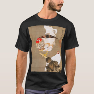 Camiseta Hen y Rooster con Grapevine de Ito Jakuchu