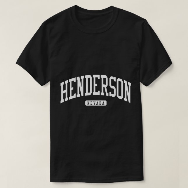 Camiseta Henderson Nevada NV College Style T-Shi (Diseño del anverso)