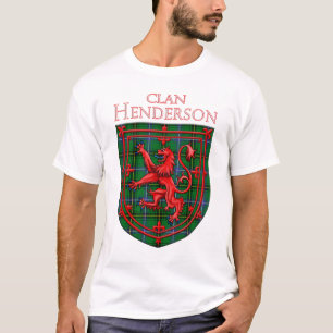 Camiseta Henderson Tartan Scottish Plaid Lion Rampant