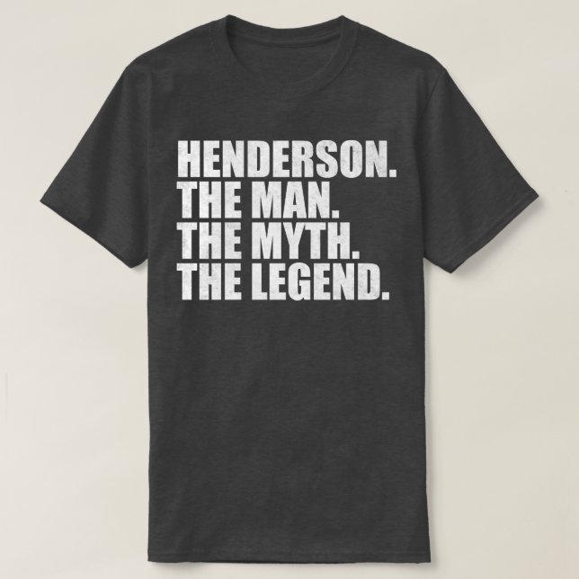 Camiseta HendersonHenderson Nombre de la familia Henderson  (Diseño del anverso)