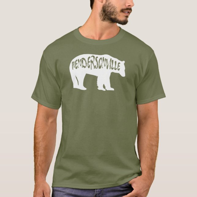 Camiseta Hendersonville North Carolina Bear (Anverso)