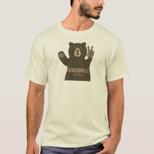 Camiseta Hendersonville North Carolina Peace Bear
