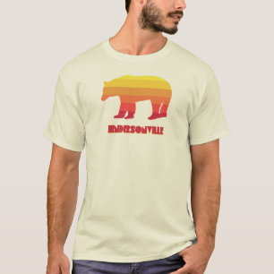 Camiseta Hendersonville North Carolina Rainbow Bear