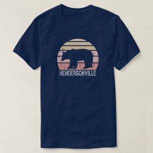 Camiseta Hendersonville North Carolina Retro Bear