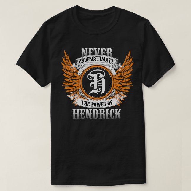 Camiseta Hendrick Name Shirt Nunca Subestima El Poder (Diseño del anverso)