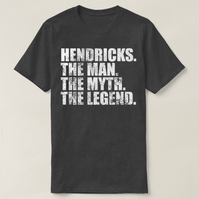 Camiseta HendricksHendricks Nombre de la familia Hendricks  (Diseño del anverso)