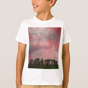 Camiseta Henge de piedra de textura