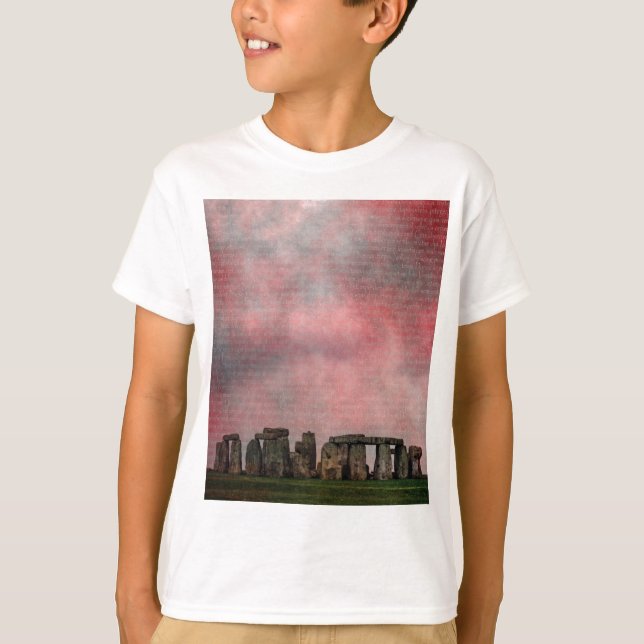 Camiseta Henge de piedra de textura (Anverso)