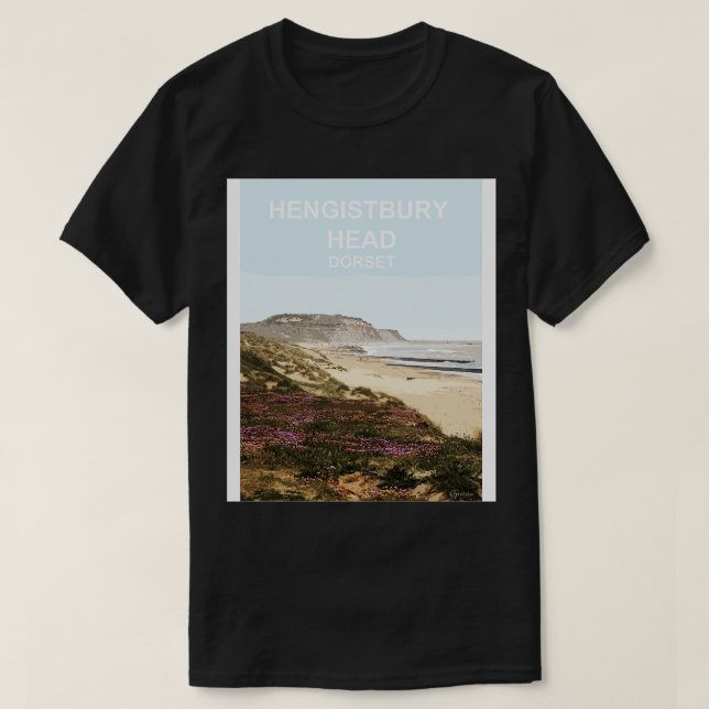 Camiseta Hengistbury Head Dorset Travel Gift (Diseño del anverso)