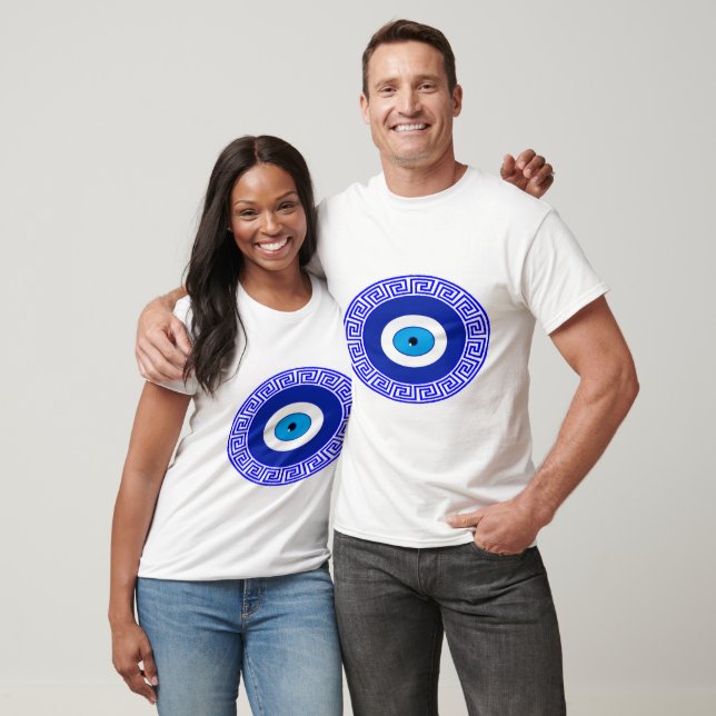 Camiseta Henna Blue Evil eye Suerte (Unisexo)