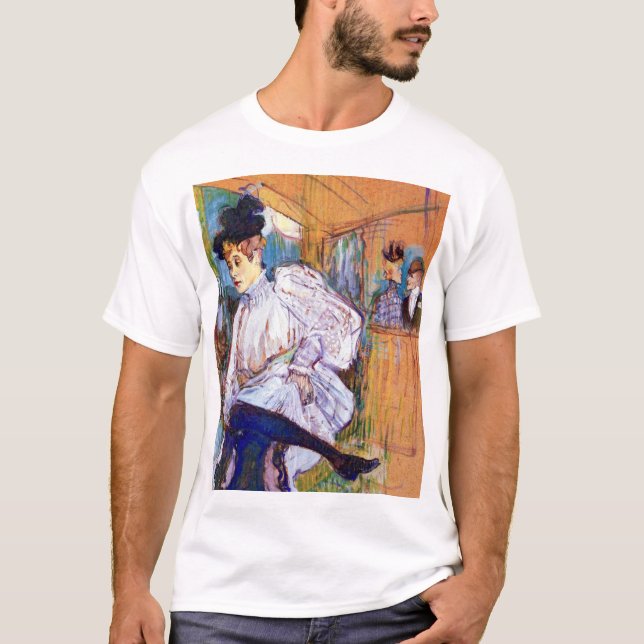 Camiseta Henri de Toulouse Lautrec: Jane Avril Bailando (Anverso)