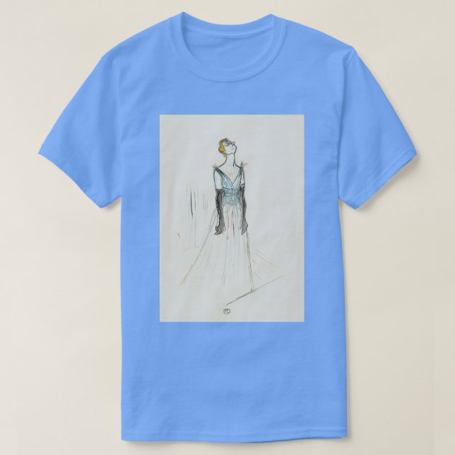 Camiseta Henri De Toulouse Lautrec Yvette Guilbert (Diseño del anverso)