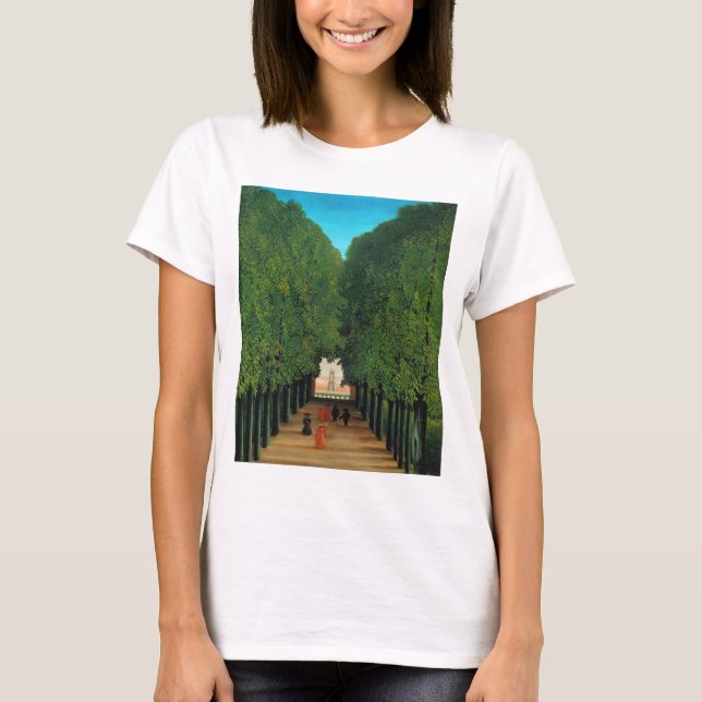 Camiseta Henri Rousseau, Avenida en el Parque de Saint Clou (Anverso)