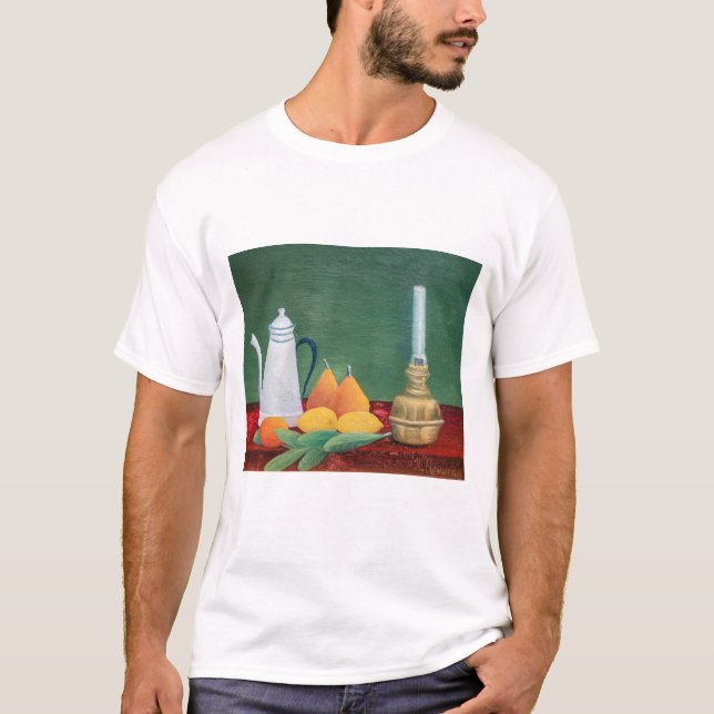 Camiseta Henri Rousseau - Bodegón con Cafetera (Anverso)