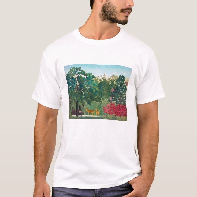 Camiseta Henri Rousseau - La cascada (Anverso)