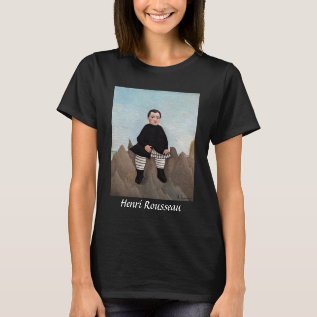Camiseta Henri Rousseau - Niño sobre las rocas (Anverso)
