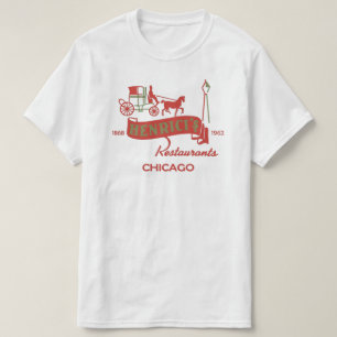 Camiseta Henrici's Restaurant, Chicago, IL 1868-1962