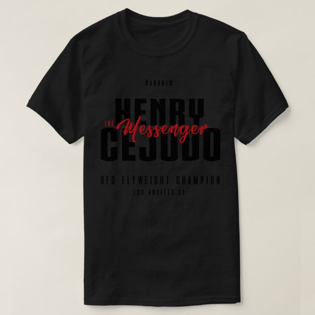 Camiseta Henry Cejudo El Mensajero 5 (Diseño del anverso)