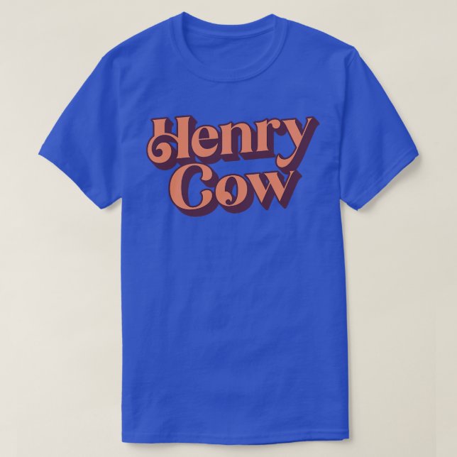 Camiseta Henry Cow Retro Style Prog Rock Design (Diseño del anverso)