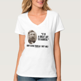 Camiseta Henry David Thoreau es un gran arte a saunter