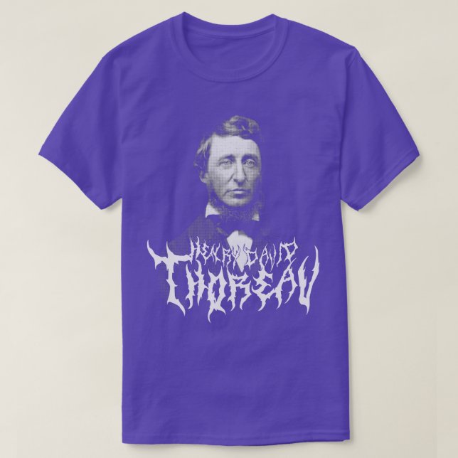 Camiseta Henry David Thoreau Metalizado (Diseño del anverso)