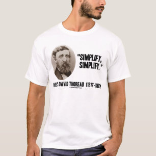 Camiseta Henry David Thoreau Simplifica la oferta
