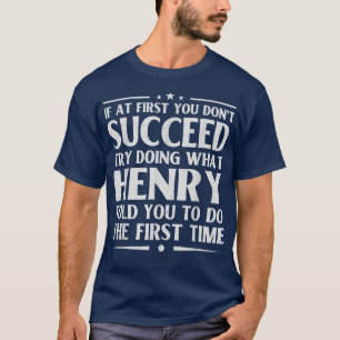 Camiseta Henry Funny Birthday Chiste Nombre Personalizado H