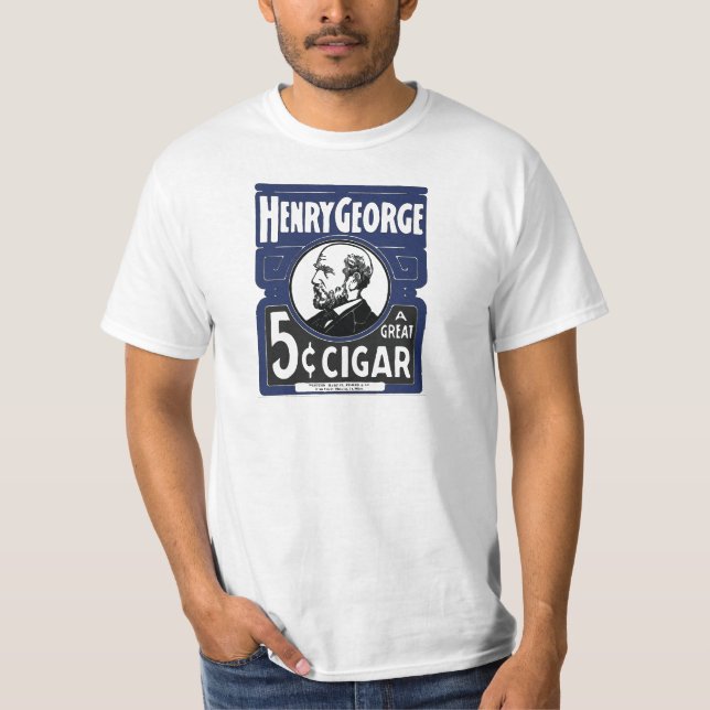 Camiseta Henry George un gran cigarro de 5 centavos (Anverso)