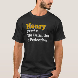Camiseta Henry Gift Nombre de Cumpleaños Personalizado Defi