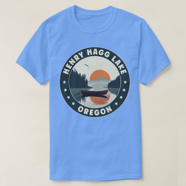 Camiseta Henry Hagg Lake Oregon Sunset (Diseño del anverso)