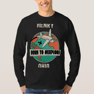 Camiseta Henry Ohio Nació para explorar viajes