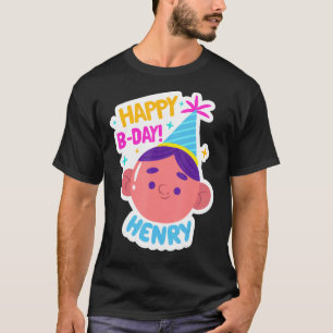 Camiseta Henry Personaliza la idea de cumpleaños feliz