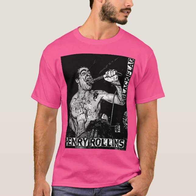 Camiseta Henry Rolling Black Flag Punk (Anverso)