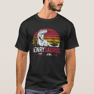 Camiseta Henry Saurus Funny Personalizado Dinosaurio T Rex 