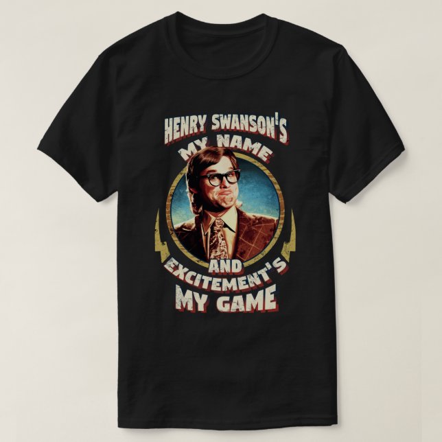 Camiseta Henry Swanson tiene un gran problema en el pequeño (Diseño del anverso)