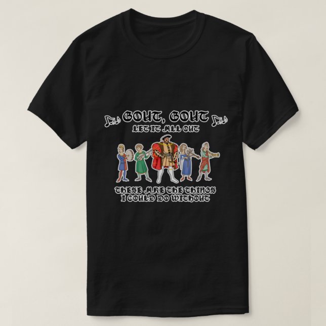 Camiseta Henry VIII Gout (Diseño del anverso)