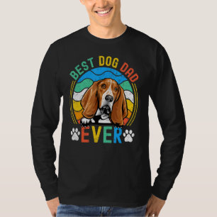 Camiseta Hens Basset Hound Mejor Perro Papá Nunca