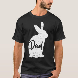 Camiseta Hens Dad Bunny Easter Day Rabbit Cute Rabbit Daddy