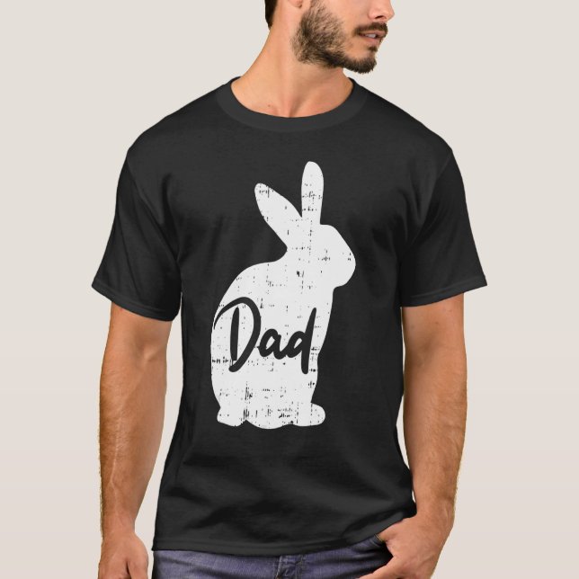 Camiseta Hens Dad Bunny Easter Day Rabbit Cute Rabbit Daddy (Anverso)