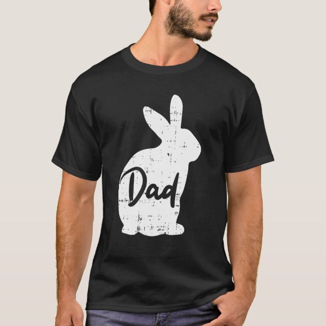 Camiseta Hens Dad Bunny Easter Day Rabbit Cute Rabbit Daddy (Anverso)