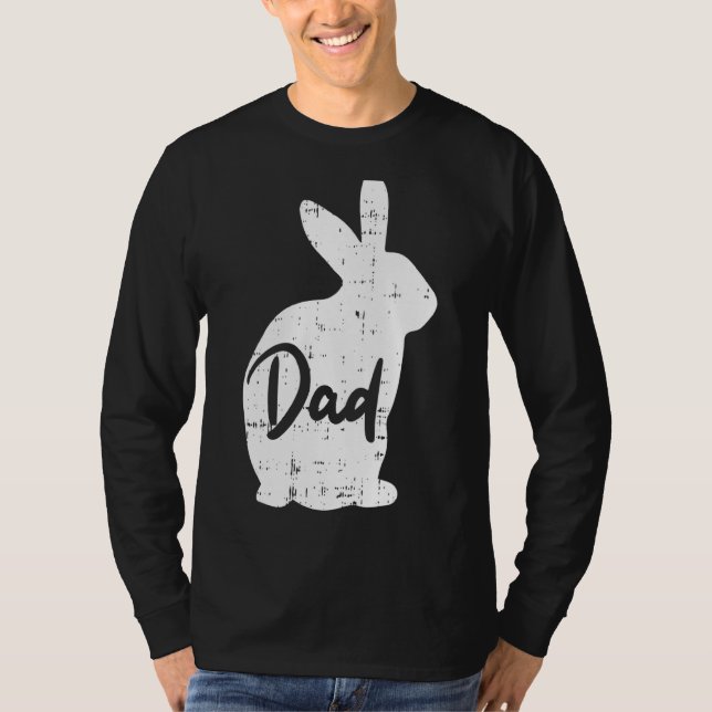 Camiseta Hens Dad Bunny Easter Day Rabbit Cute Rabbit Daddy (Anverso)