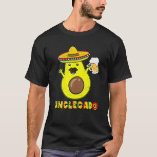 Camiseta Hens Funny Aguacado Tío Vegan Guacamole Unclecado